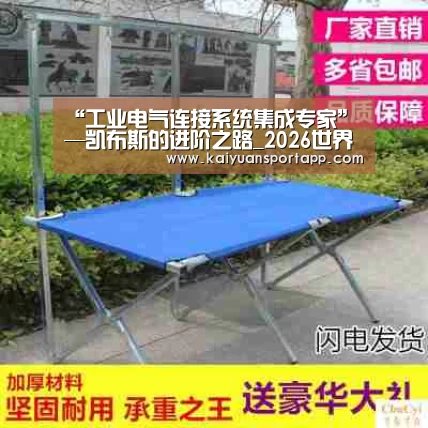 “工业电气连接系统集成专家”—凯布斯的进阶之路_2026世界杯买球官网app(图3) 2026世界杯买球官网app