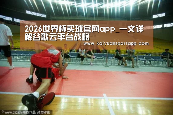 2026世界杯买球官网app_一文详解谷歌云平台战略(图1) 2026世界杯买球官网app