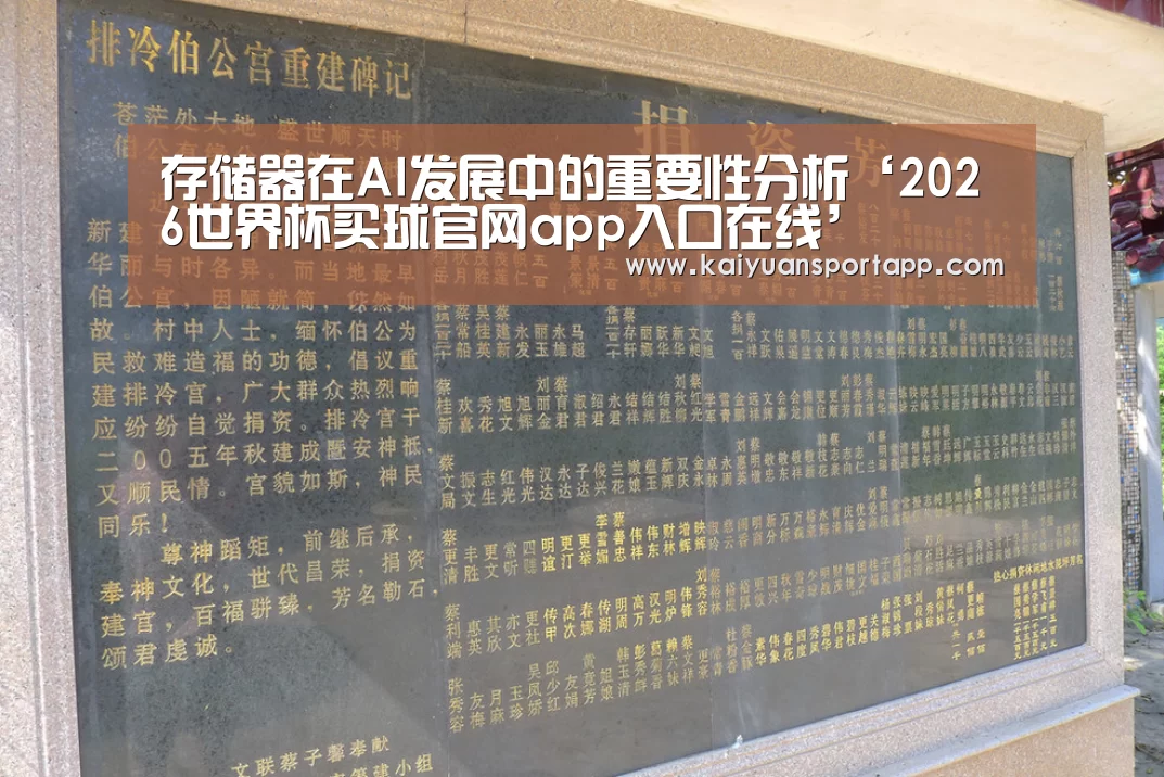 存储器在AI发展中的重要性分析‘2026世界杯买球官网app入口在线’(图1) 2026世界杯买球官网app